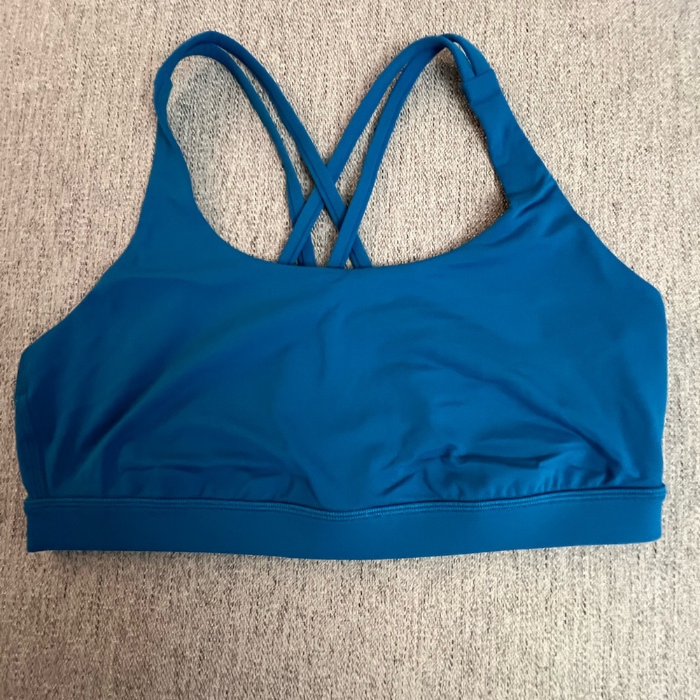 Lululemon Athletica Blue/Teal Energy Sports Bra